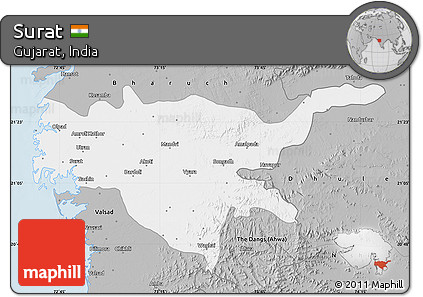Gray Map of Surat