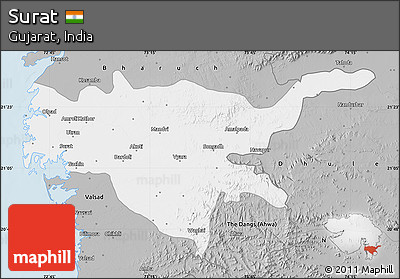 Gray Map of Surat
