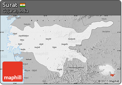 Gray Map of Surat