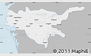 Gray Map of Surat, single color outside