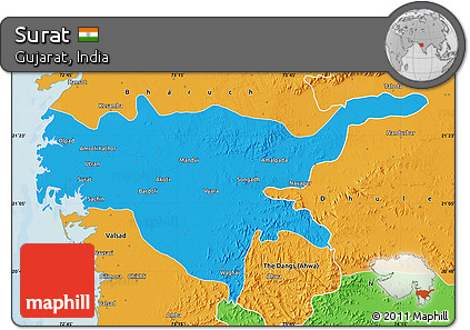 Political Map of Surat