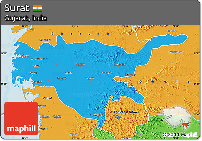 Political Map of Surat