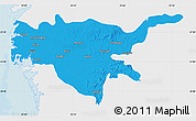 Political Map of Surat, single color outside