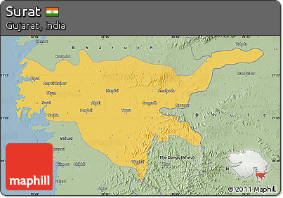 Savanna Style Map of Surat