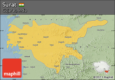 Savanna Style Map of Surat