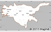 Gray Simple Map of Surat, cropped outside