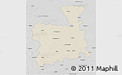 Shaded Relief 3D Map of Surendranagar, desaturated