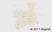 Shaded Relief 3D Map of Surendranagar, single color outside