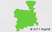 Political Simple Map of Surendranagar, cropped outside
