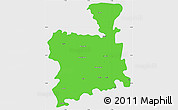 Political Simple Map of Surendranagar, single color outside