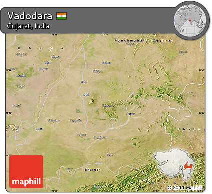 Satellite Map of Vadodara
