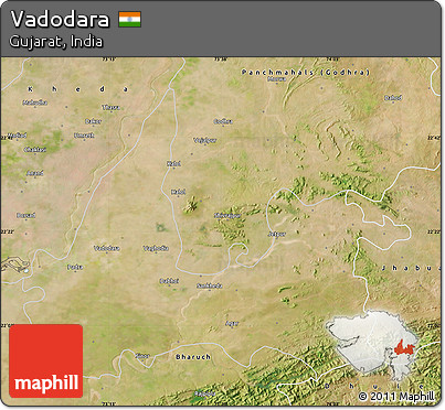 Satellite Map of Vadodara