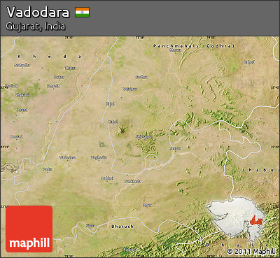 Satellite Map of Vadodara