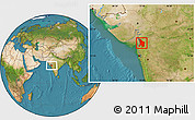 Satellite Location Map of Valsad