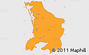 Political Simple Map of Valsad, cropped outside