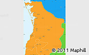 Political Simple Map of Valsad