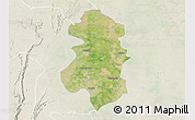 Satellite 3D Map of Faridabad, lighten