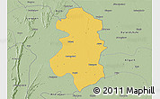 Savanna Style 3D Map of Faridabad