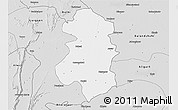Silver Style 3D Map of Faridabad