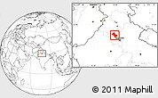 Blank Location Map of Jind