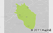 Physical 3D Map of Kaithal, lighten, desaturated