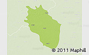 Physical 3D Map of Kaithal, lighten