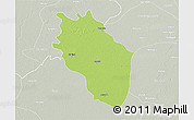 Physical 3D Map of Kaithal, lighten, semi-desaturated