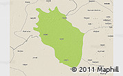 Physical 3D Map of Kaithal, shaded relief outside