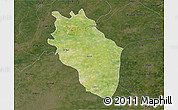 Satellite 3D Map of Kaithal, darken