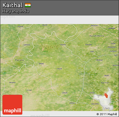 Satellite 3D Map of Kaithal
