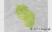 Satellite 3D Map of Kaithal, lighten, desaturated