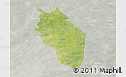Satellite 3D Map of Kaithal, lighten, semi-desaturated