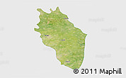 Satellite 3D Map of Kaithal, single color outside