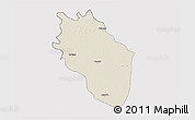Shaded Relief 3D Map of Kaithal, cropped outside
