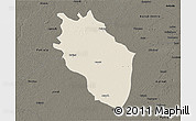 Shaded Relief 3D Map of Kaithal, darken