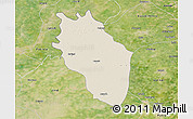 Shaded Relief 3D Map of Kaithal, satellite outside