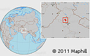 Gray Location Map of Kaithal