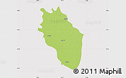 Physical Map of Kaithal, cropped outside