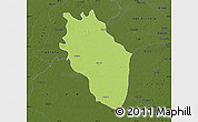 Physical Map of Kaithal, darken