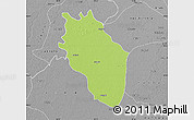 Physical Map of Kaithal, desaturated