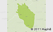 Physical Map of Kaithal, lighten
