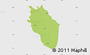 Physical Map of Kaithal, single color outside