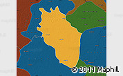 Political Map of Kaithal, darken