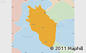 Political Map of Kaithal, lighten