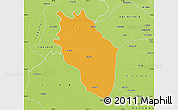 Political Map of Kaithal, physical outside