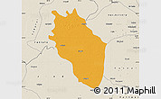 Political Map of Kaithal, shaded relief outside