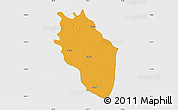 Political Map of Kaithal, single color outside