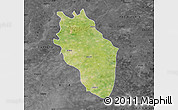 Satellite Map of Kaithal, darken, desaturated