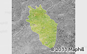 Satellite Map of Kaithal, desaturated