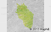 Satellite Map of Kaithal, lighten, desaturated
